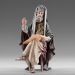 Imagen de Sumo Sacerdote sentado 10 cm (3,9 inch) Pesebre vestido Immanuel estilo oriental estatua en madera Val Gardena trajes de tela