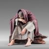 Immagine di Apostolo che dorme Presepe Immanuel 14 cm palestinese legno e stoffa