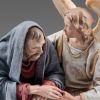 Immagine di Gesù con Angelo Presepe Immanuel 20 cm palestinese legno e stoffa