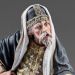 Picture of Jewish High Priest 20 cm (7,9 inch) Immanuel dressed Nativity Scene oriental style Val Gardena wood statue fabric clothes