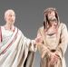 Immagine di Processo di Gesù 30 cm (11,8 inch) Presepe vestito Immanuel stile orientale statue in legno Val Gardena abiti in stoffa