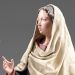 Imagen de Visitación de la Virgen María a Isabel 30 cm (11,8 inch) Pesebre vestido Immanuel estilo oriental estatuas en madera Val Gardena trajes de tela
