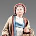 Picture of Little Cantor with Basket 12 cm (4,7 inch) Rustika wooden Nativity in peasant style with fabric clothes