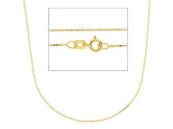 Picture of Square Venetian Chain Necklace Yellow Gold 18 kt cm 50 (19,7 in) Unisex Woman Man 
