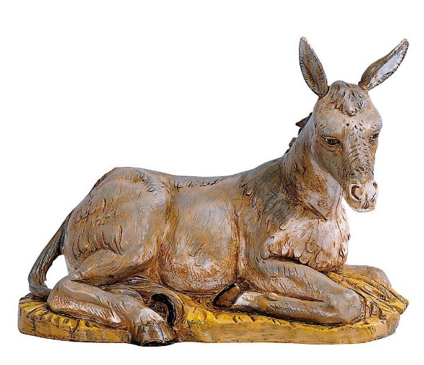 Picture of Donkey Fontanini Nativity 45 cm (18 Inch) large outdoor plastic