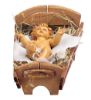 Imagen de Niño Jesús grande y Cuna Belén Fontanini 45 cm plástico para exterior