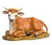 Picture of Sitting Ox cm 45 (18 Inch) Fontanini Nativity Statue hand painted Plastic