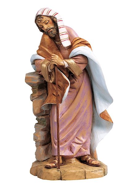 Immagine di San Giuseppe statua Presepe Fontanini 45 cm plastica grande da esterno