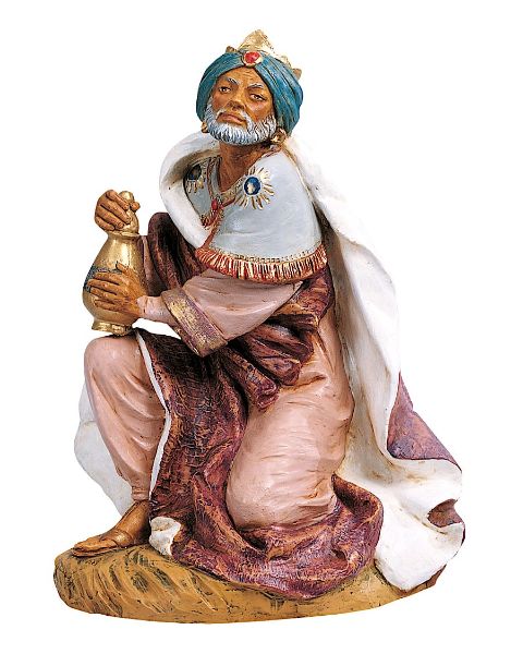 Picture of Wise King Caspar Standing cm 45 (18 Inch) Fontanini Nativity Statue hand painted Plastic