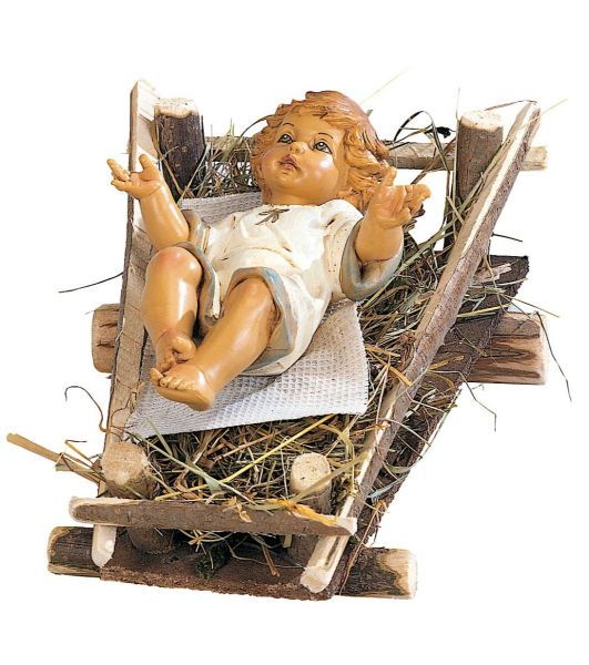 Picture of Baby Jesus and Cradle Fontanini Nativity 52 cm (20 Inch) large outdoor resin