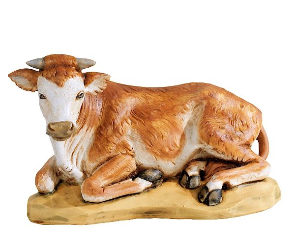 Picture of Ox cm 52 (20 Inch) Fontanini Nativity Statue for Outdoor use, hand painted Resin