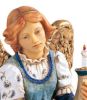 Immagine di Angelo azzurro in ginocchio Presepe Fontanini 52 cm resina grande da esterno