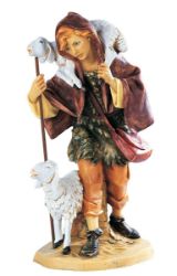 Picture of Shepherd with Sheep cm 52 (20 Inch) Fontanini Nativity Statue for Outdoor use, hand painted Resin