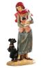 Immagine di Pastorella con oca e cane Presepe Fontanini 52 cm resina grande da esterno