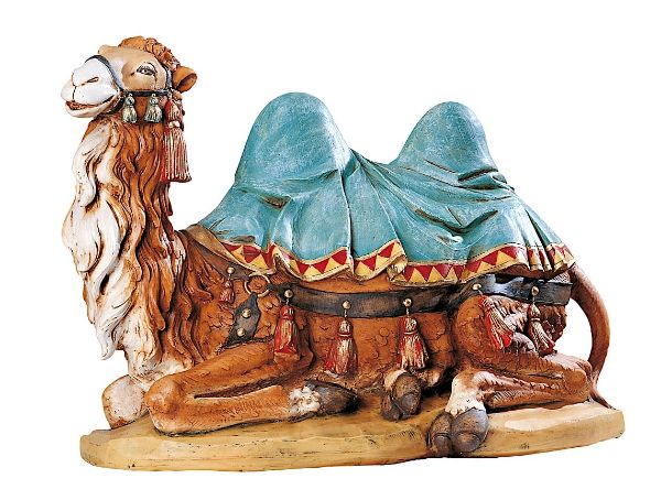 Picture of Sitting Camel Fontanini Nativity 65 cm (27 Inch) large outdoor resin