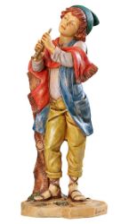 Immagine di Pastore con Piffero cm 65 (27 Inch) Presepe Fontanini Statua per Esterno in Resina dipinta a mano