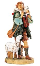 Picture of Shepherd with Sheep cm 65 (27 Inch) Fontanini Nativity Statue for Outdoor use, hand painted Resin