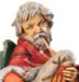 Picture of Shepherd with Zampogne cm 65 (27 Inch) Fontanini Nativity Statue for Outdoor use, hand painted Resin