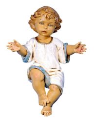 Imagen de Niño Jesús cm 65 (27 Inch) Belén Fontanini Estatua para al Aire Libre en Resina pintada a mano