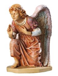 Immagine di Angelo rosa cm 65 (27 Inch) Presepe Fontanini Statua per Esterno in Resina dipinta a mano