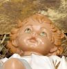 Imagen de Niño Jesús grande y Cuna Belén Fontanini 85 cm resina para exterior