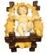 Picture of Baby Jesus and Cradle cm 180 (70 Inch) Fontanini Nativity Statue for Outdoor use, hand painted Resin