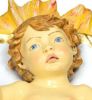 Imagen de Niño Jesús y Cuna Pesebre artesanal Fontanini 180 cm resina tamaño real para exterior