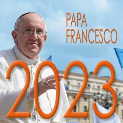 Imagen de Calendario da tavolo 2023 Papa Francesco San Pietro cm 8x8