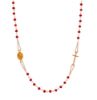 Picture of Silver 925 Rosary Necklace for women with red crystals
