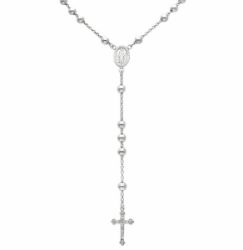 Imagen de Collar Rosario Plata de ley 925 Virgen Milagrosa y Cruz para Mujer cm 50 (19.7 inch.)