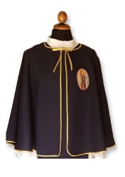 Picture of CUSTOMIZABLE Confraternity Cloak Customized colours and printed icon golden trim Polyester Shoulder Cape