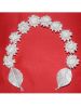 Picture of White First Communion hair Circlet with floral morif