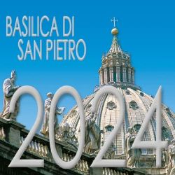 Immagine di Basilica di San Pietro Roma Vaticano Calendario da tavolo 2024 cm 8x8 