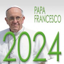 Imagen de Calendario da tavolo 2024 Papa Francesco cm 8x8