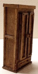Immagine di Armadio in legno per presepe 6 cm fatto a mano