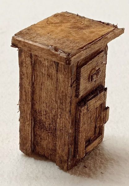 Imagen de Mesilla de madera para belén 8 cm hecha a mano