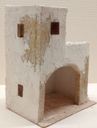 Imagen de Cabaña de estilo palestino para belén 6 cm con escayola real