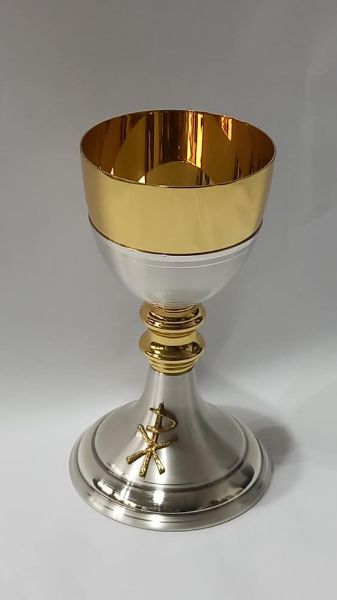 Immagine di Calice Messa oro argento H. 20,5 cm nodo doppio