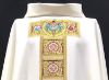 Picture of Chasuble | Roll collar | Embroidery, strass | Crucifixion | Polyester