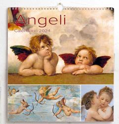 Imagen de Angels 2024 wall Calendar cm 31x33 (12,2x13 in)