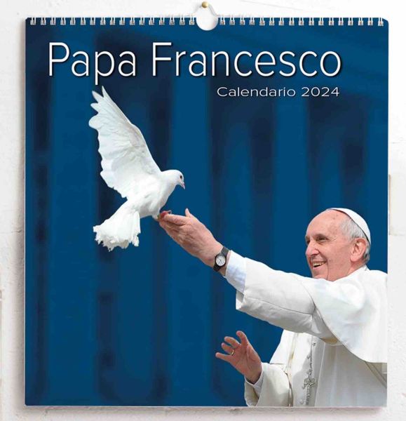 Imagen de Calendario da muro 2024 Papa Francesco cm 31x33 16 mesi