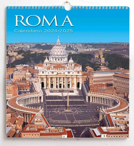 Picture of Rome 2025 wall Calendar cm 31x33 (12,2x13 in) Deluxe paper