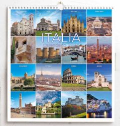 Picture of Italy Italia 2024 wall Calendar cm 31x33 (12,2x13 in)