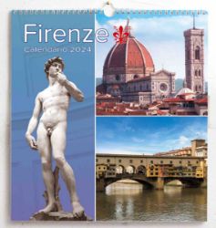 Imagen de Calendario da muro 2024 Firenze 3 Vedute cm 31x33