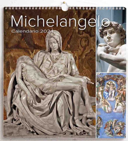 Imagen de Calendario da muro 2024 Michelangelo cm 31x33
