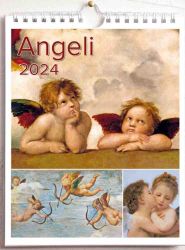 Picture of Angels 2024 wall and desk calendar cm 16,5x21 (6,5x8,3 in)