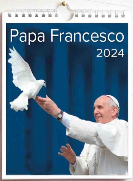 Immagine di Pope Francis 2025 wall and desk calendar cm 16,5x21 (6,5x8,3 in) 