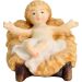 Picture of Infant Jesus with Cradle cm 10 (3,9 inch) Matteo Nativity Scene Oriental style oil colours Val Gardena wood