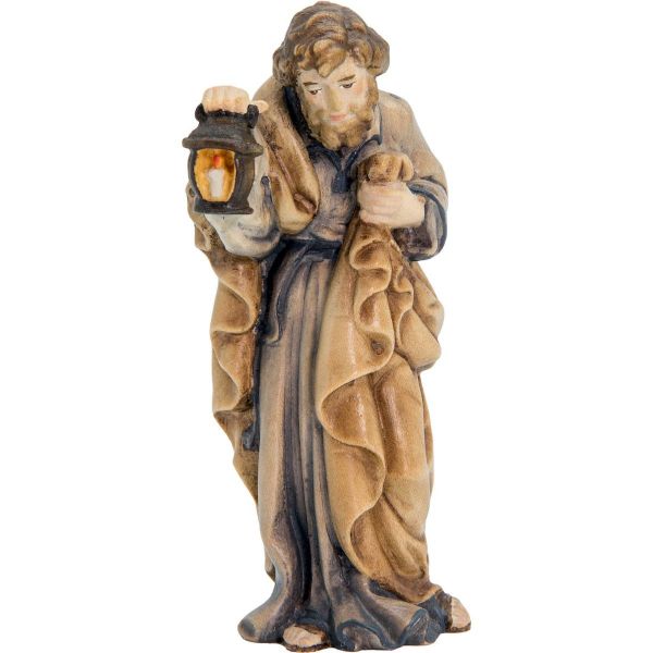 Immagine di San Giuseppe cm 6 (2,4 inch) Presepe Matteo stile orientale colori ad olio in legno Val Gardena