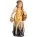Picture of Shepherdess with Basket cm 10 (3,9 inch) Matteo Nativity Scene Oriental style oil colours Val Gardena wood